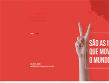 Tablet Screenshot of luckcomunicacao.com.br